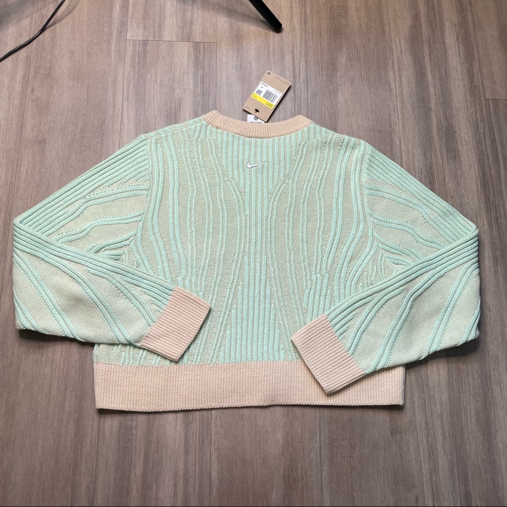 Nike Mint Green and Beige Sweatshirt